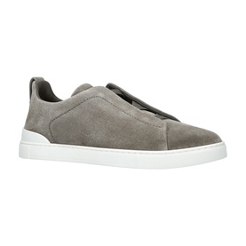 Triple Stitch Suede Trainers