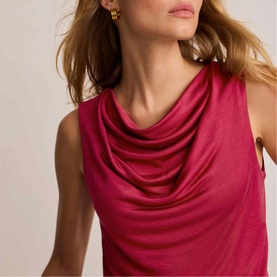 Draped Cowl Tank Top