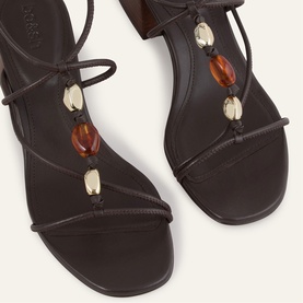 Caya Leather Block Heels