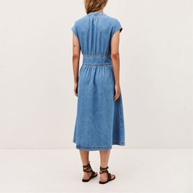Love Buckle Wrap Flared Dress