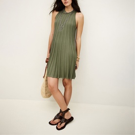 Sinnta Pleated Mini Flared Dress