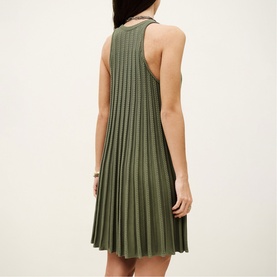Sinnta Pleated Mini Flared Dress