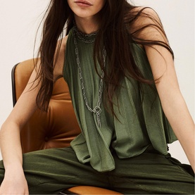 Serres Pleated Tank Top