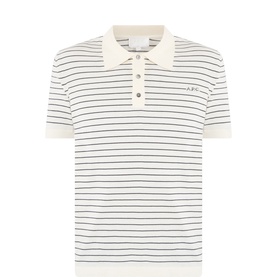 Tristan Logo Striped Polo Shirt