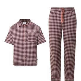 Gingham Long Pyjama Set