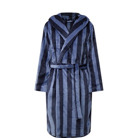 Striped Fleece Robe
