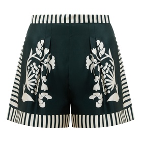Arjun Printed Silk Shorts