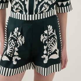 Arjun Printed Silk Shorts