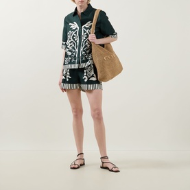 Arjun Printed Silk Shorts