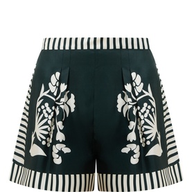 Arjun Printed Silk Shorts