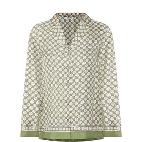 Dice Silk Pyjama Shirt