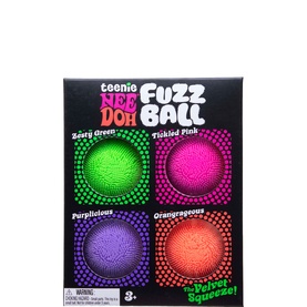 Teenie Fuzz Ball Assorted Four-Pack Sensory Toy