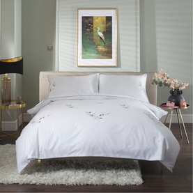 Cherry Blossom Duvet Set Teal