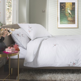 Cherry Blossom Duvet Set Teal