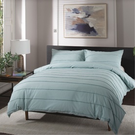 On The Line Duvet Set Duck Egg