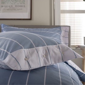 Pinstripe Duvet Set Fog