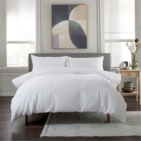 Tilly Texture Duvet Set White