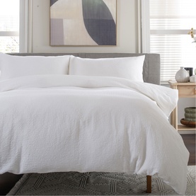 Tilly Texture Duvet Set White