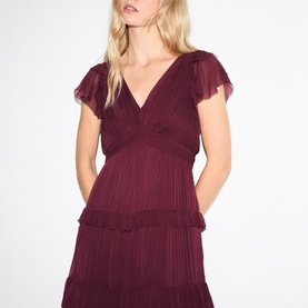 Frill Plisse Dress