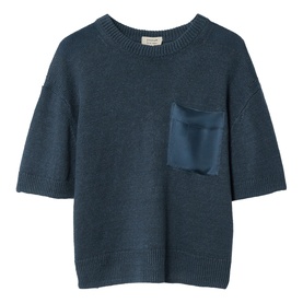 Silk Patch Pocket Top