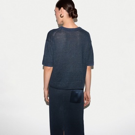 Silk Patch Pocket Top