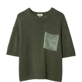 Silk Patch Pocket Top