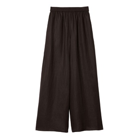 Linen Wide-Leg Palazzo Trousers