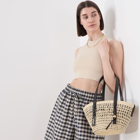Braid Small Braid Basket Bag