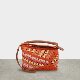Puzzle Edge Crochet Mini Bag