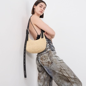 Punch Hole Mini Crossbody Bag