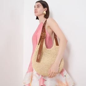 Punch Hole Small Crossbody Bag