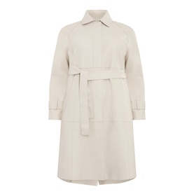 Moda Leather Trench Coat