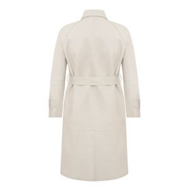 Moda Leather Trench Coat