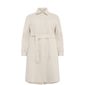 Moda Leather Trench Coat