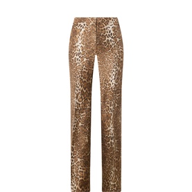 Romana Leopard Straight Leg Trousers