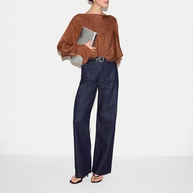 Shimmer Poncho Top