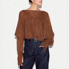 Shimmer Poncho Top