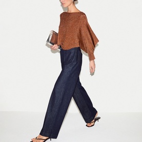 Shimmer Poncho Top