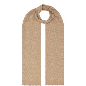 Geometric Logo Print Stole