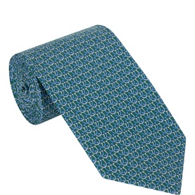 Cerchio Logo Silk Tie
