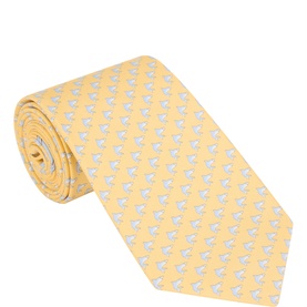 Shark Print Silk Tie