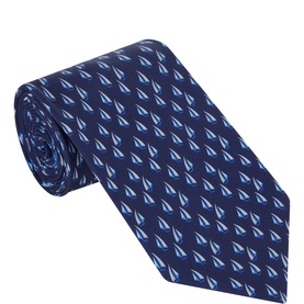 Catamarano Boat Silk Tie