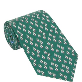 Catamarano Boat Silk Tie