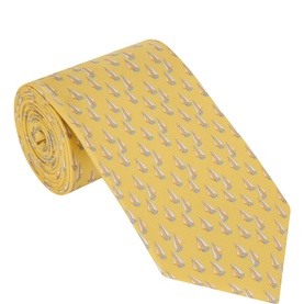 Catamarano Boat Silk Tie