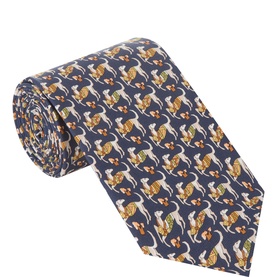 Ioga Dog Silk Tie