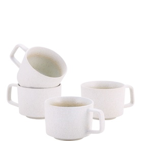 Mylor Stoneware Large Mug 14cm, Set of Four