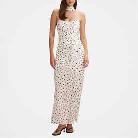 Arli Scarf Ruched Dress