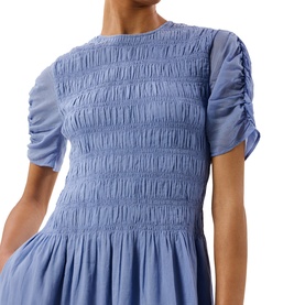 Avery Smocked Flared Dress