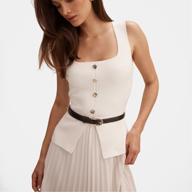 Delphine Belted Dress