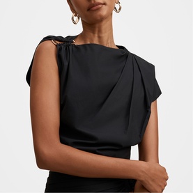 Dottie Petite Draped Top